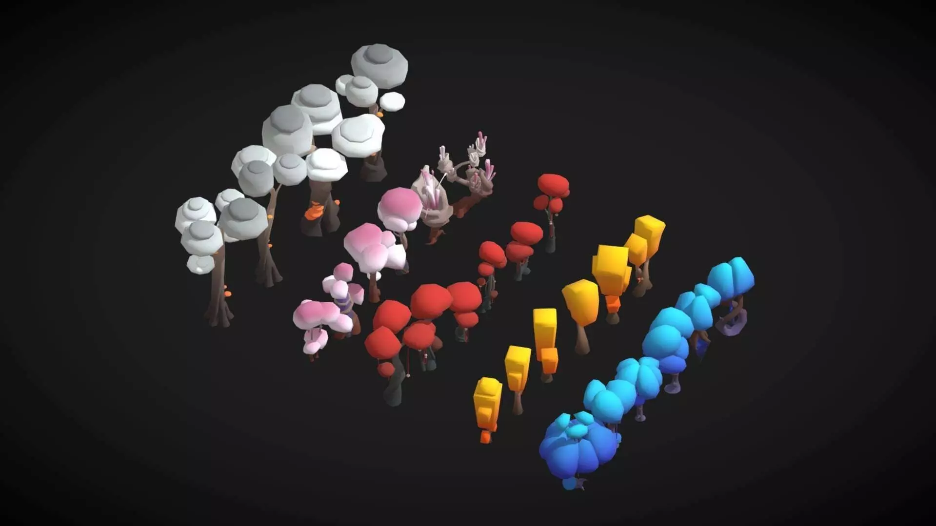 Enchanted Forest - Stylized Fantasy Asset Pack Low-poly 3D model_1