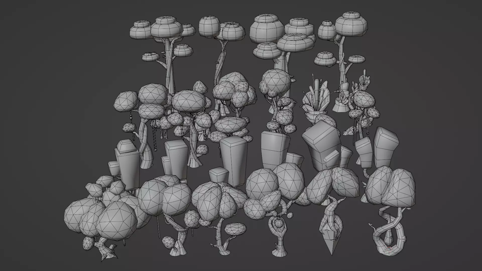 Enchanted Forest - Stylized Fantasy Asset Pack Low-poly 3D model_5