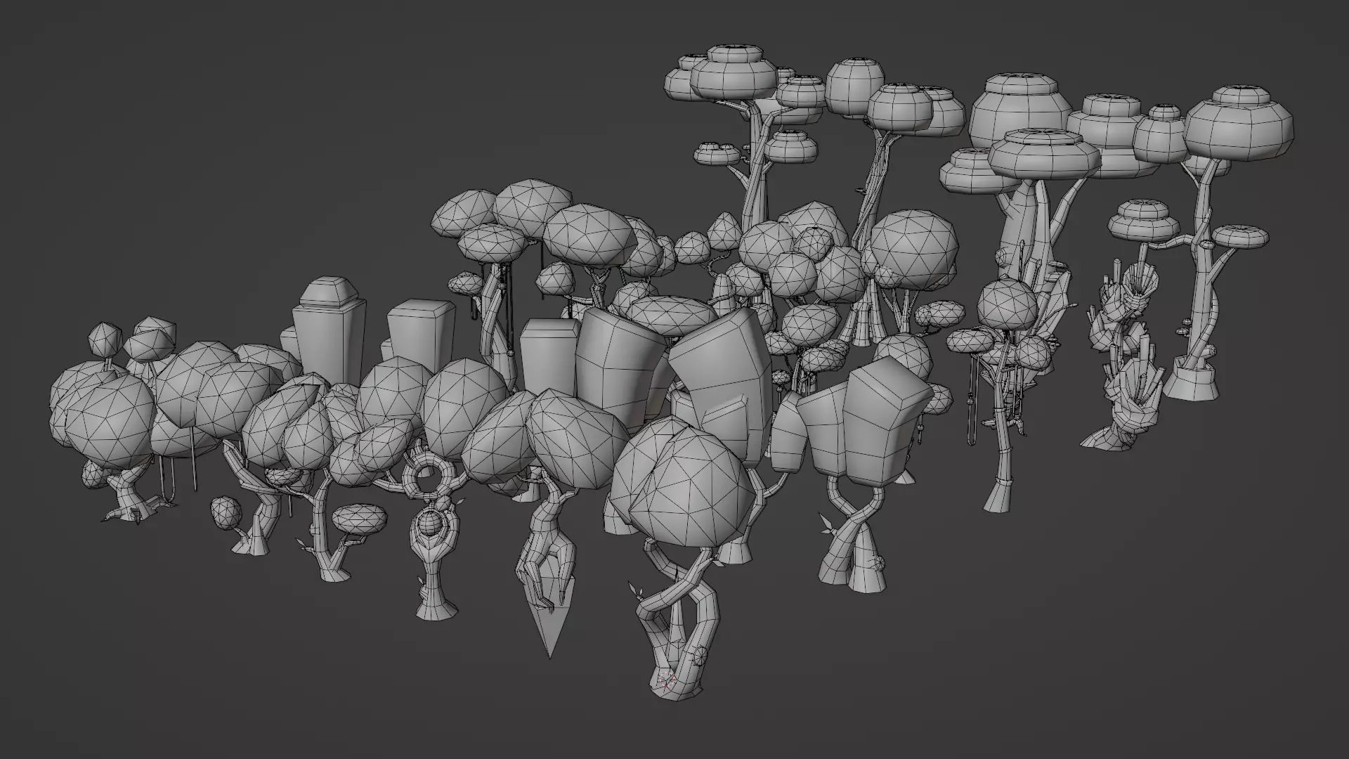 Enchanted Forest - Stylized Fantasy Asset Pack Low-poly 3D model_4