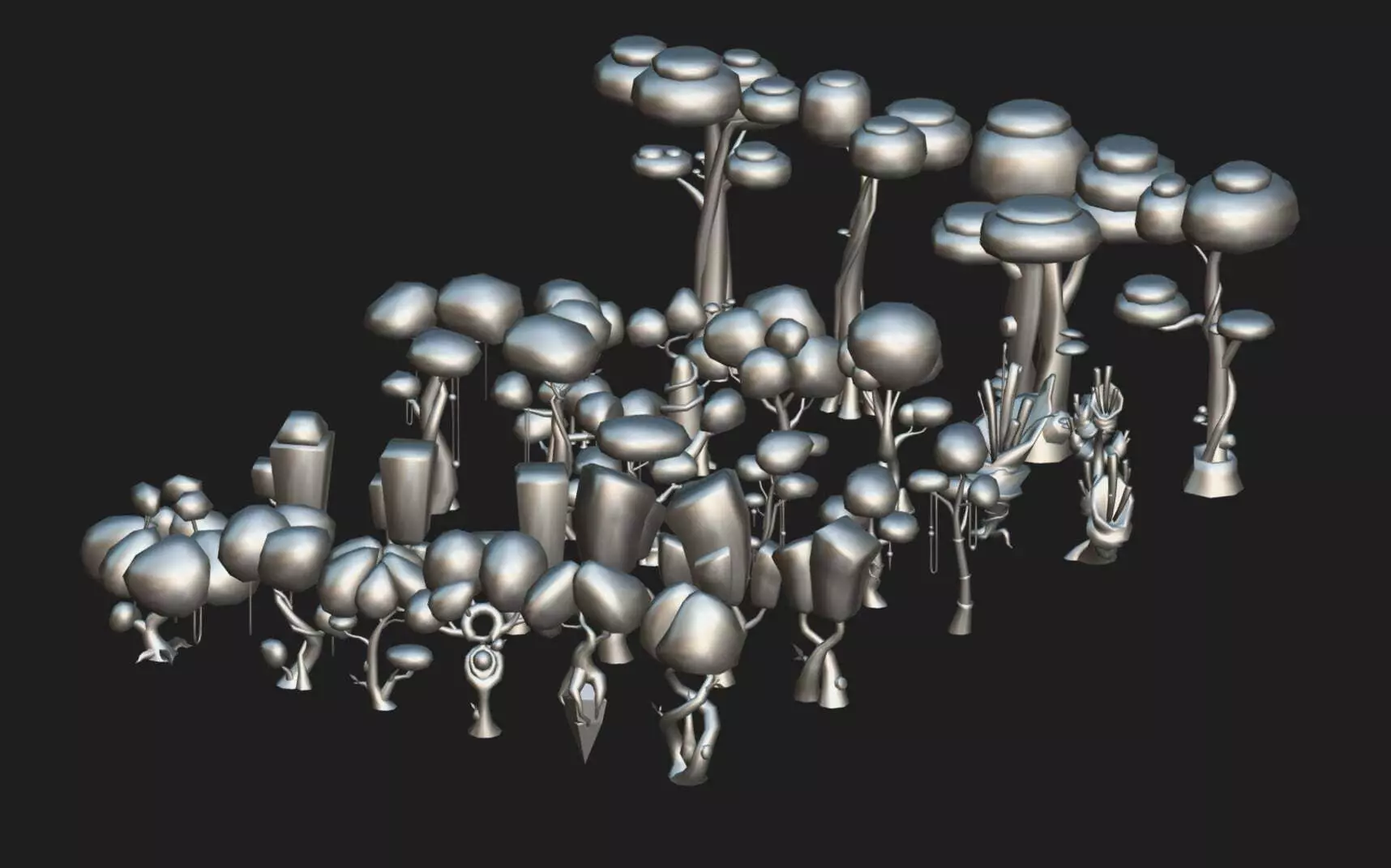 Enchanted Forest - Stylized Fantasy Asset Pack Low-poly 3D model_3