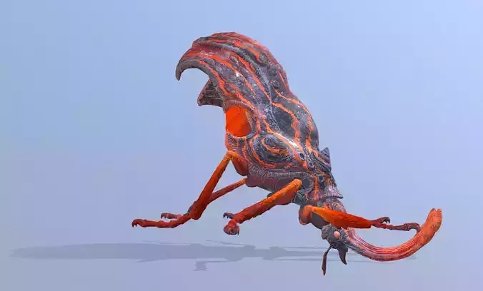 BEETLE Bug Attack Bite Fbx Png