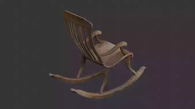 Rocking Wooden Chair Classic Rustic Rocker