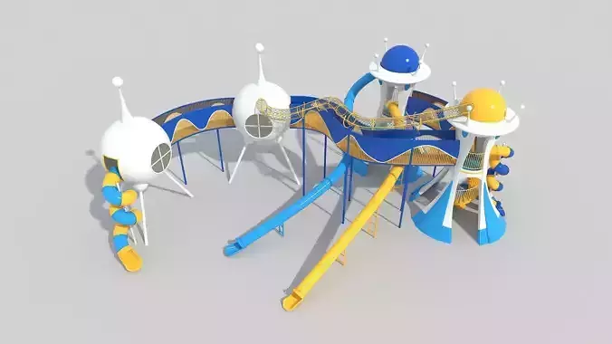 Space Themed Slide Playground