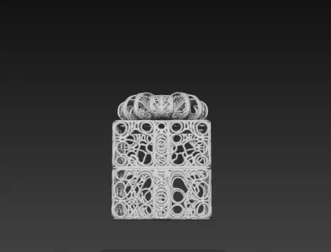3D Gift Box Model Festive Celebration Concept 3D print model_2