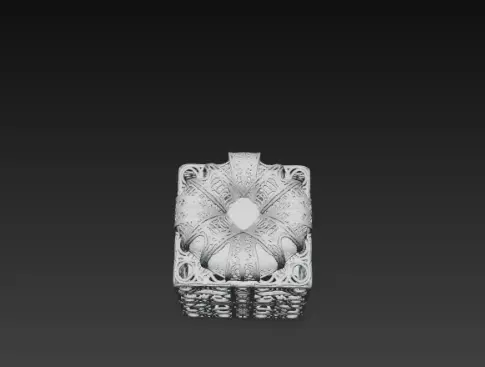 3D Gift Box Model Festive Celebration Concept 3D print model_7