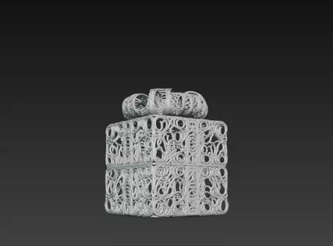 3D Gift Box Model Festive Celebration Concept 3D print model_1