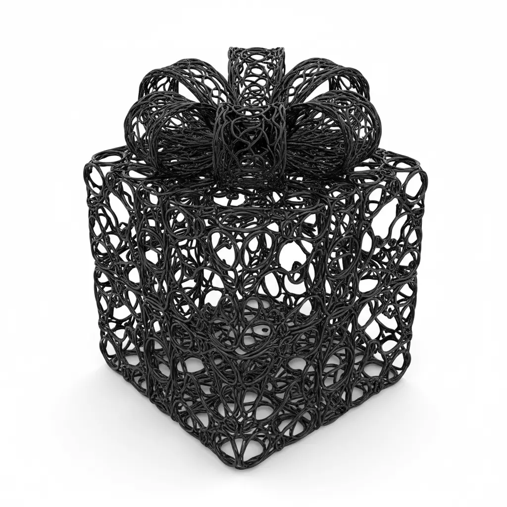 3D Gift Box Model Festive Celebration Concept 3D print model_0