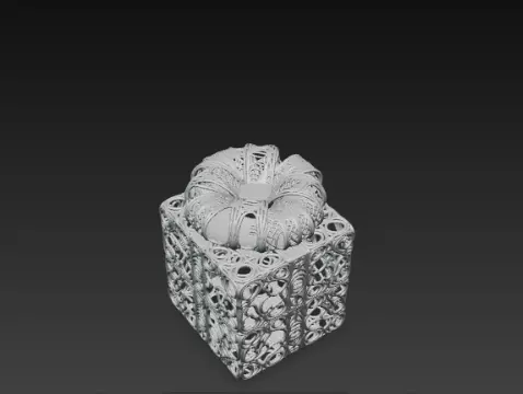 3D Gift Box Model Festive Celebration Concept 3D print model_5