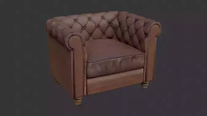 Retro Leather Armchair