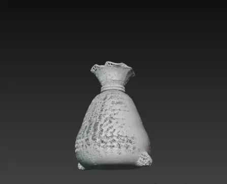 3D Santa Claus Gift Bag Model Merry Christmas 3D print model_14