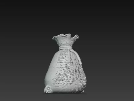 3D Santa Claus Gift Bag Model Merry Christmas 3D print model_2