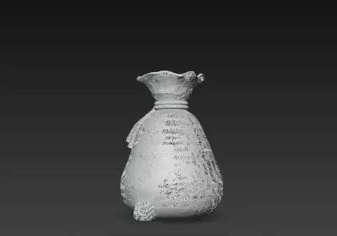 3D Santa Claus Gift Bag Model Merry Christmas 3D print model_6