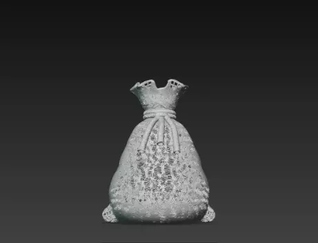 3D Santa Claus Gift Bag Model Merry Christmas 3D print model_1