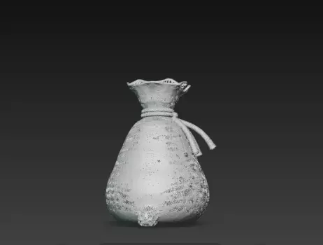 3D Santa Claus Gift Bag Model Merry Christmas 3D print model_3