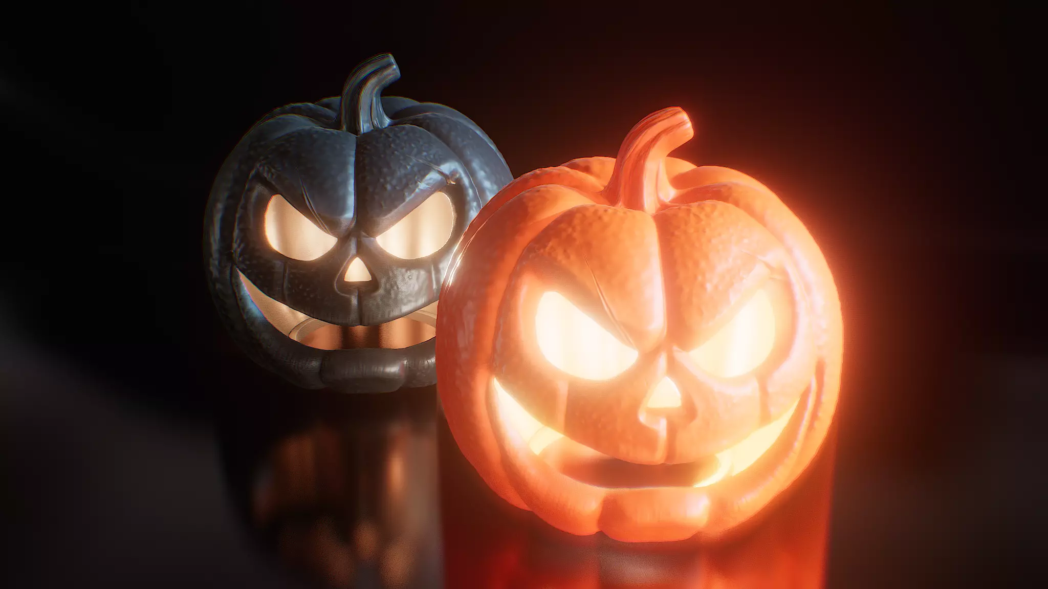 Jack O Lantern Pumpkin Halloween Decoration 3D print model_4