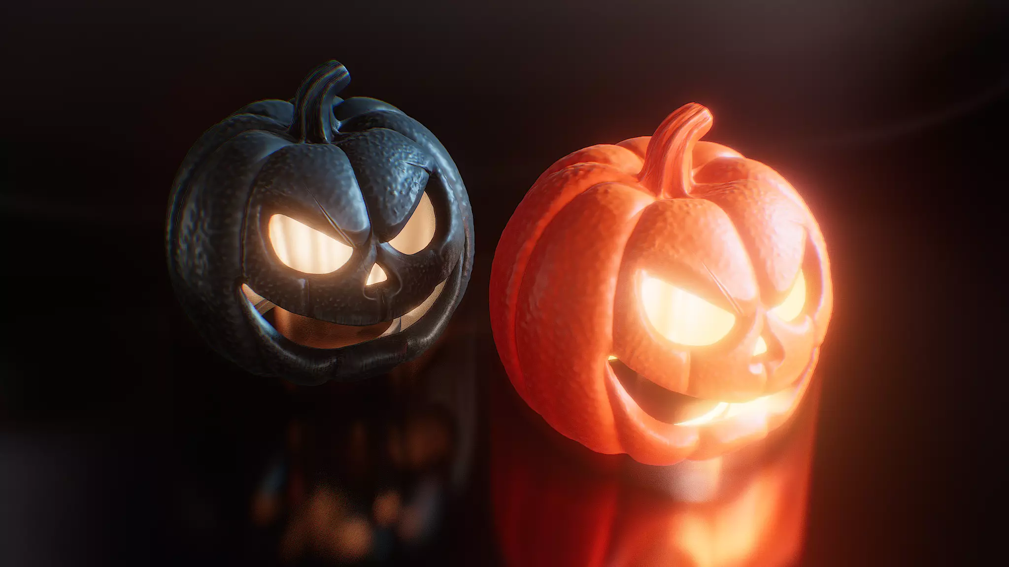 Jack O Lantern Pumpkin Halloween Decoration 3D print model_6