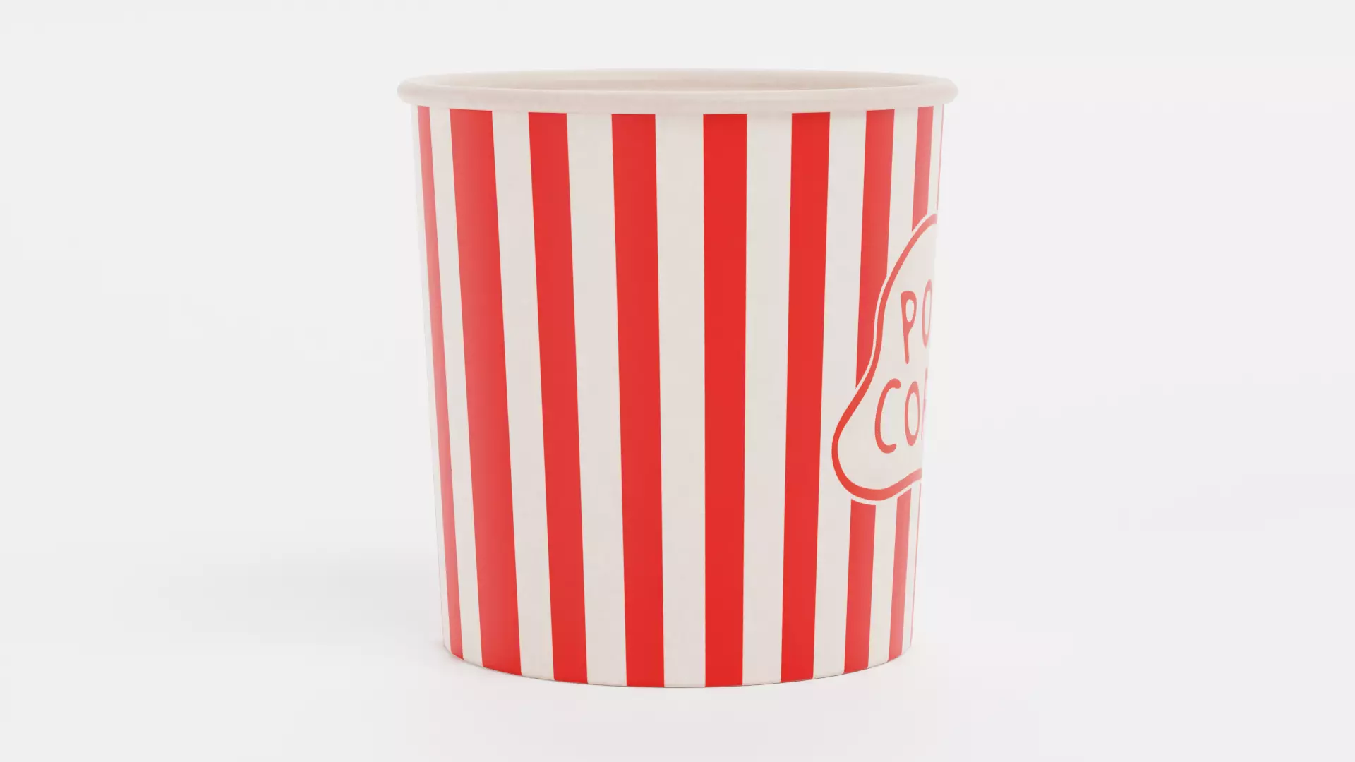-Popcorn Cup V1- Low-poly 3D model_3