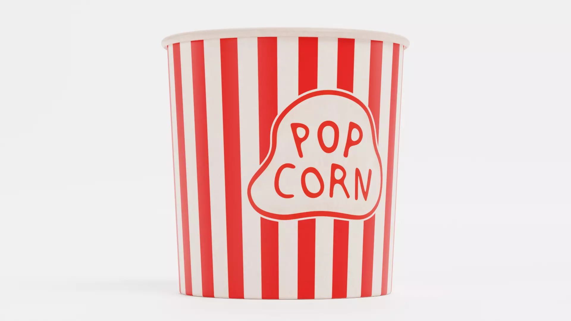 -Popcorn Cup V1- Low-poly 3D model_2