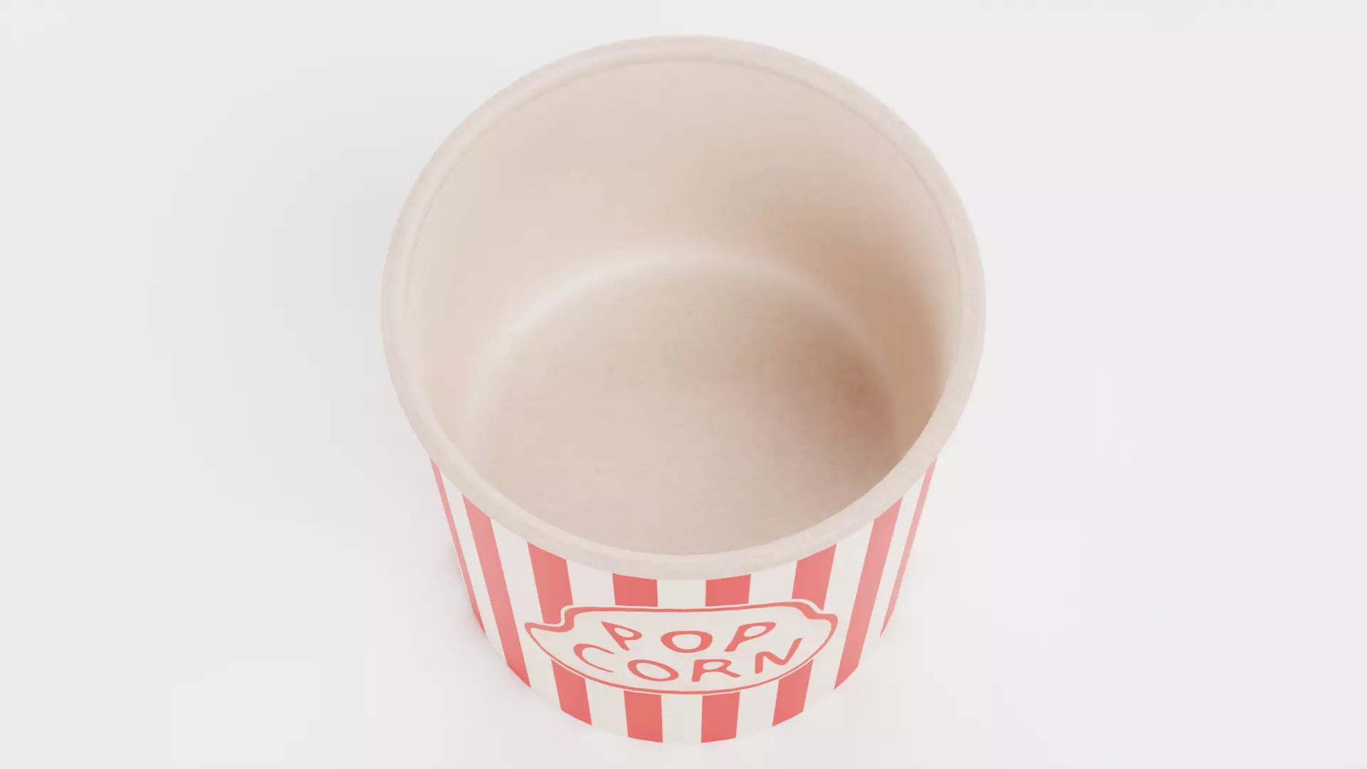 -Popcorn Cup V1- Low-poly 3D model_1