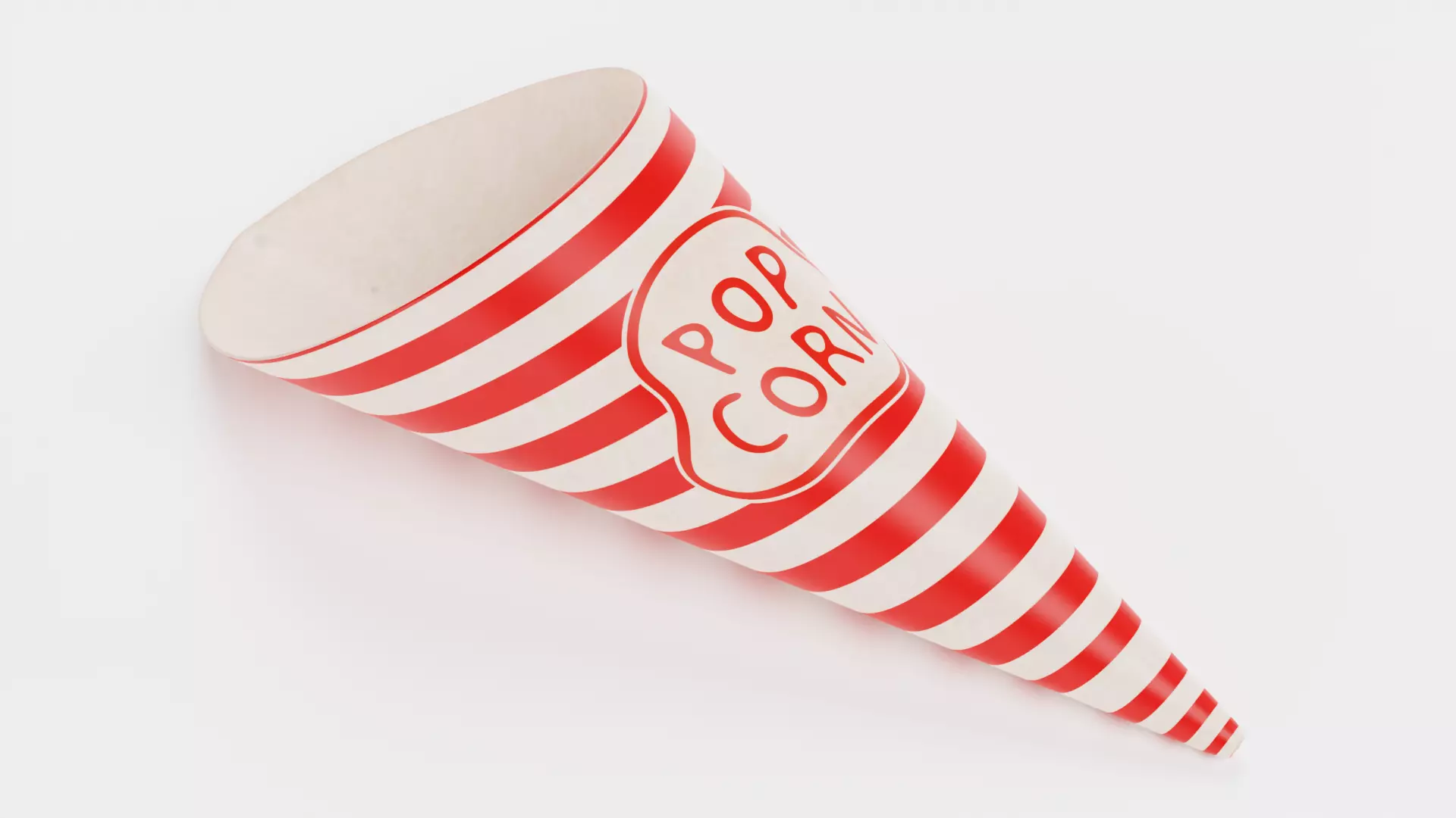 -Popcorn Cup V3- Low-poly 3D model_0