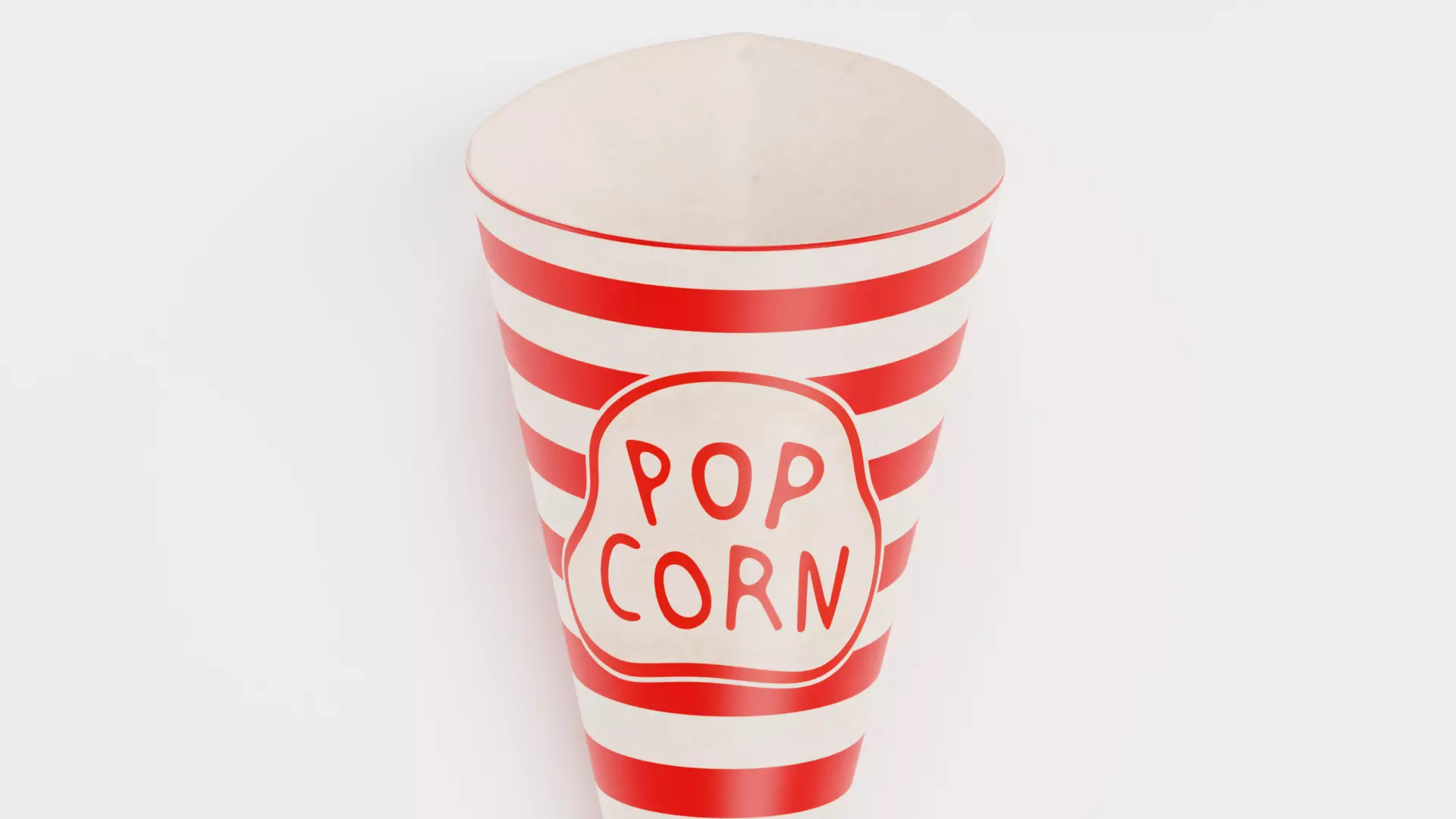 -Popcorn Cup V3- Low-poly 3D model_3