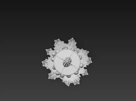 3D Christmas Candle Model Festive Holiday Decor 3D print model_7