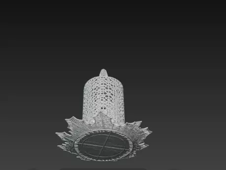 3D Christmas Candle Model Festive Holiday Decor 3D print model_9