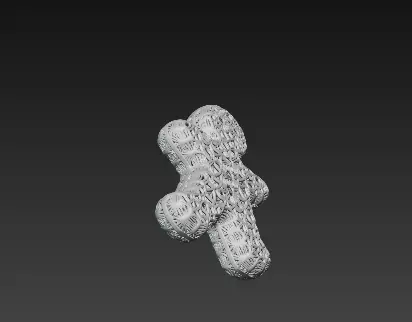 3D Gingerbread Man Model Merry Christmas Scene 3D print model_7