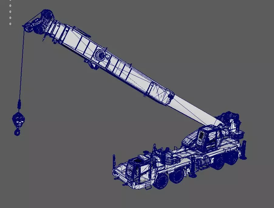 Construction Crane HighQuality 3D Model PBR Optimized Realistic Low-poly 3D model_6