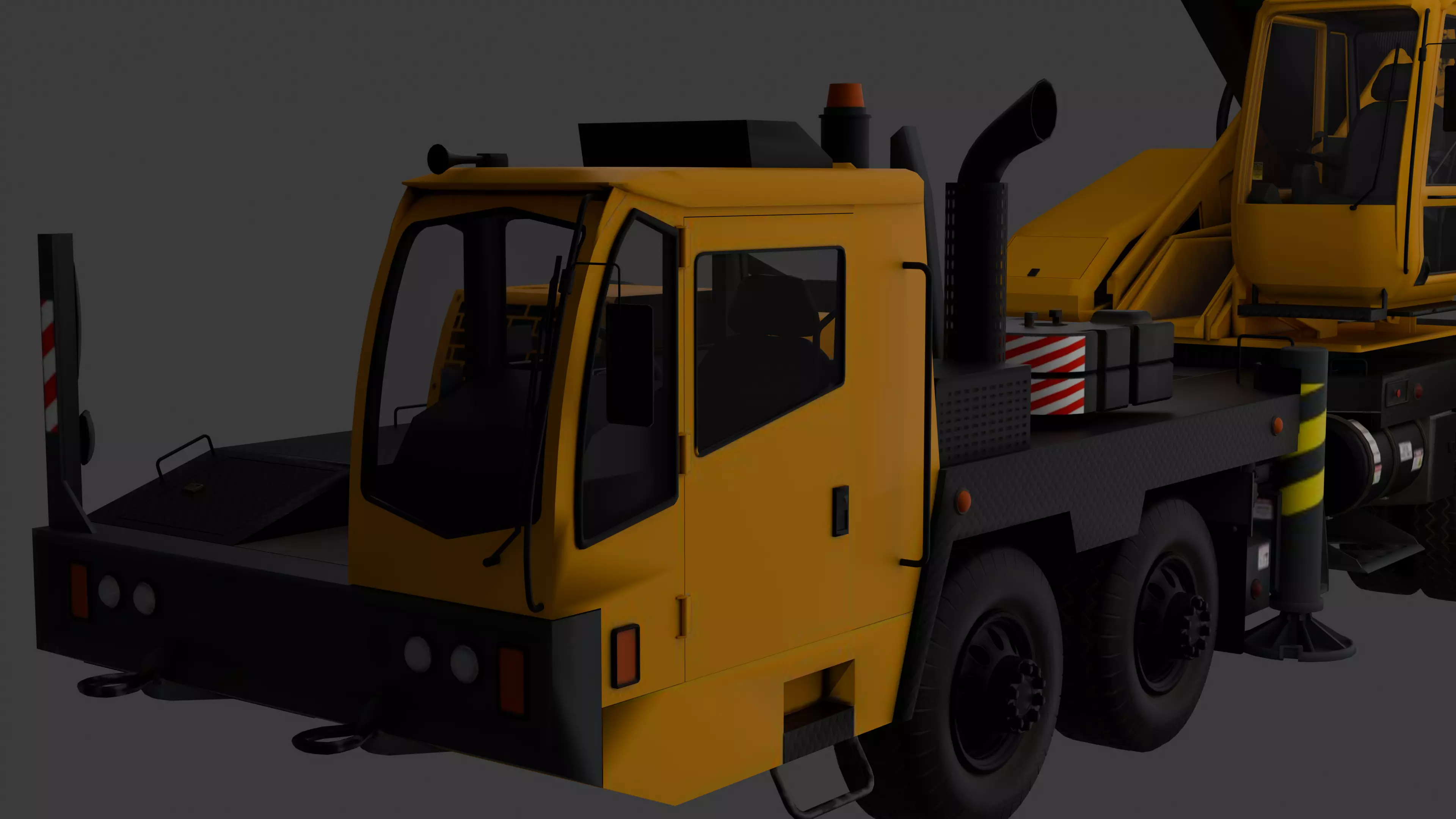Construction Crane HighQuality 3D Model PBR Optimized Realistic Low-poly 3D model_2