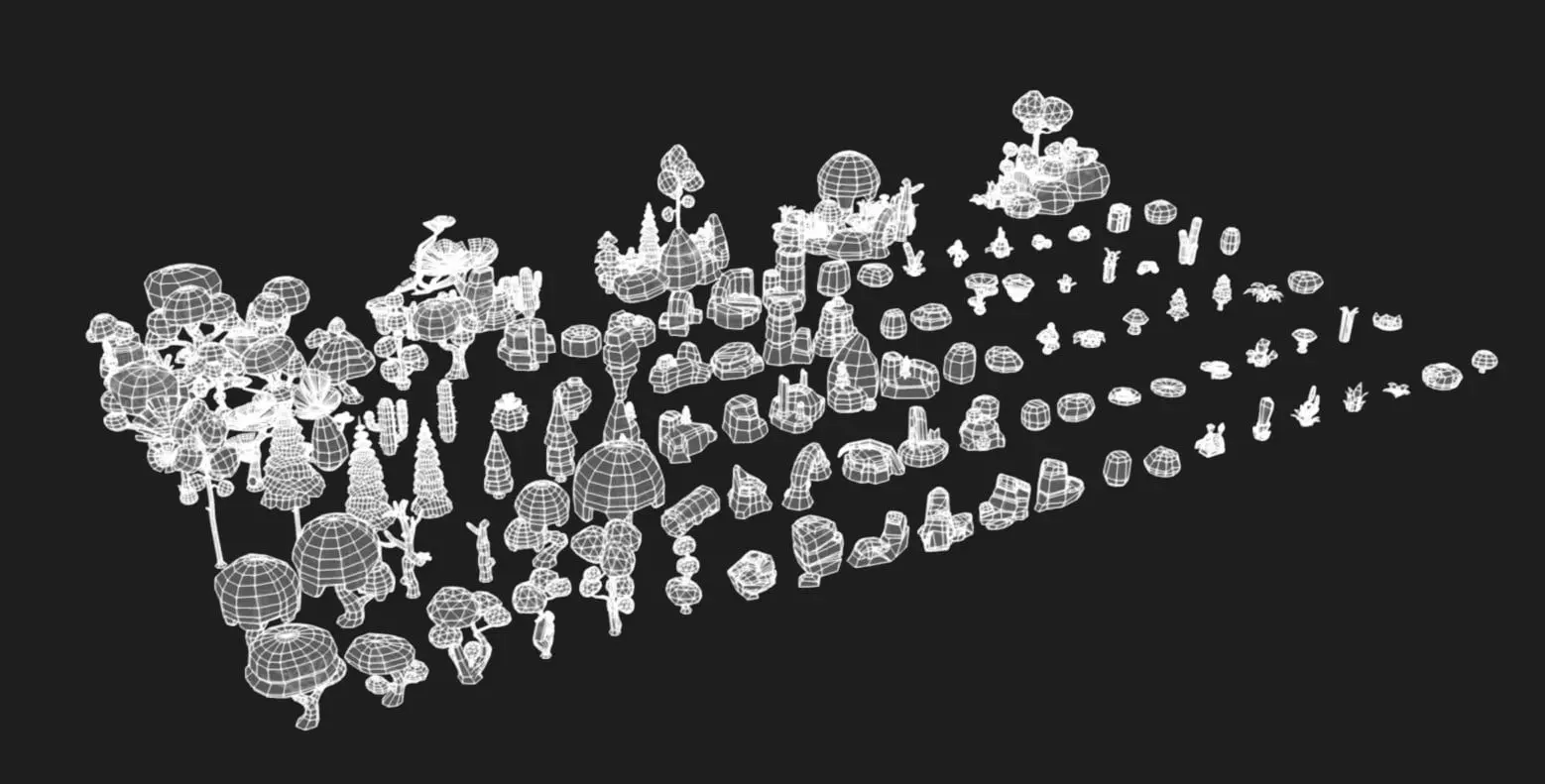 Stylized Nature Asset Pack 3D model_7