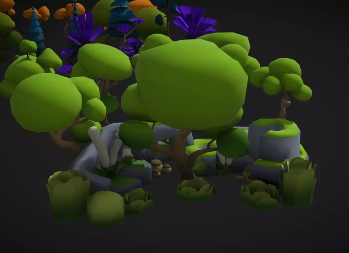 Stylized Nature Asset Pack 3D model_6