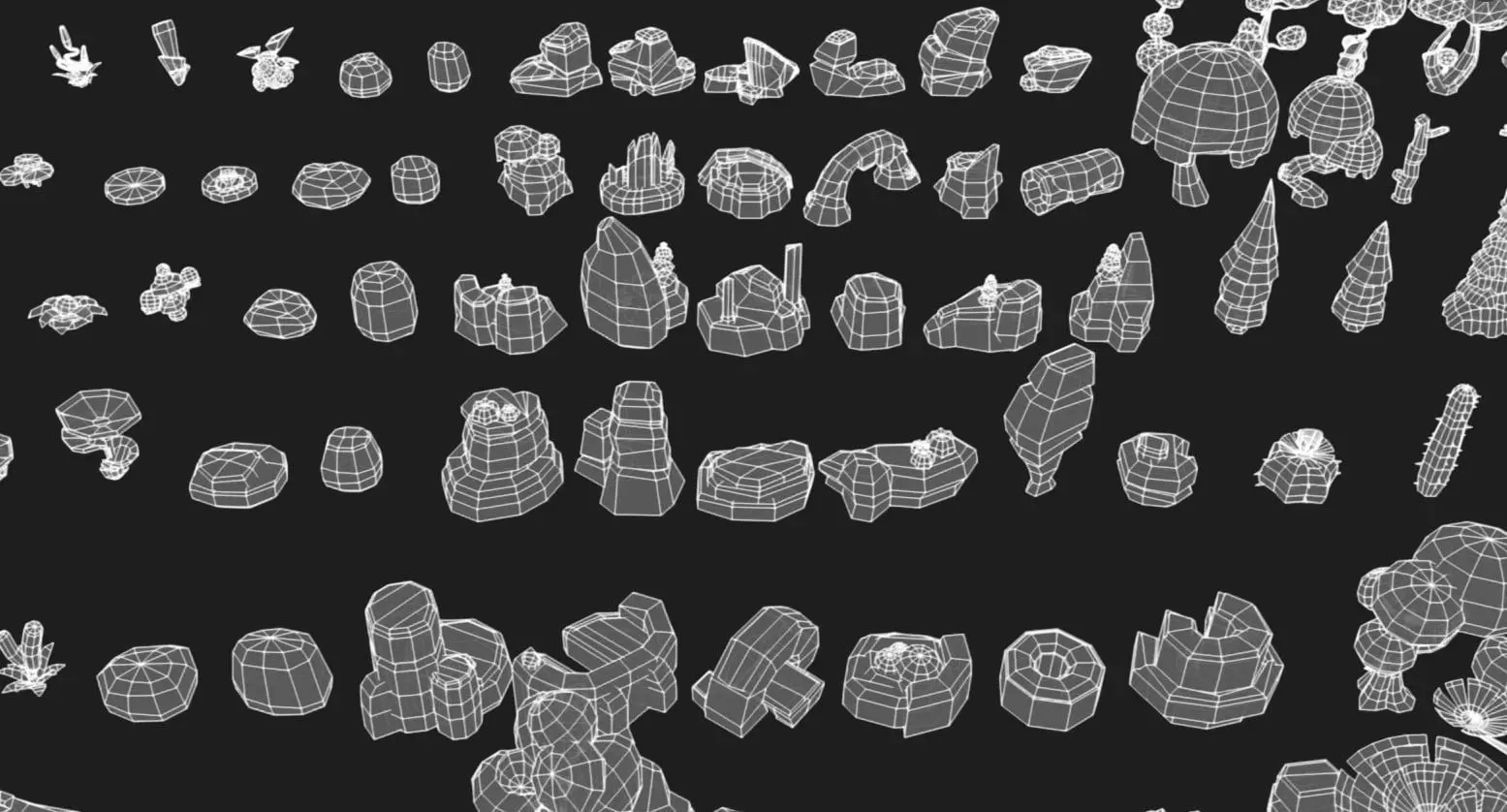 Stylized Nature Asset Pack 3D model_9