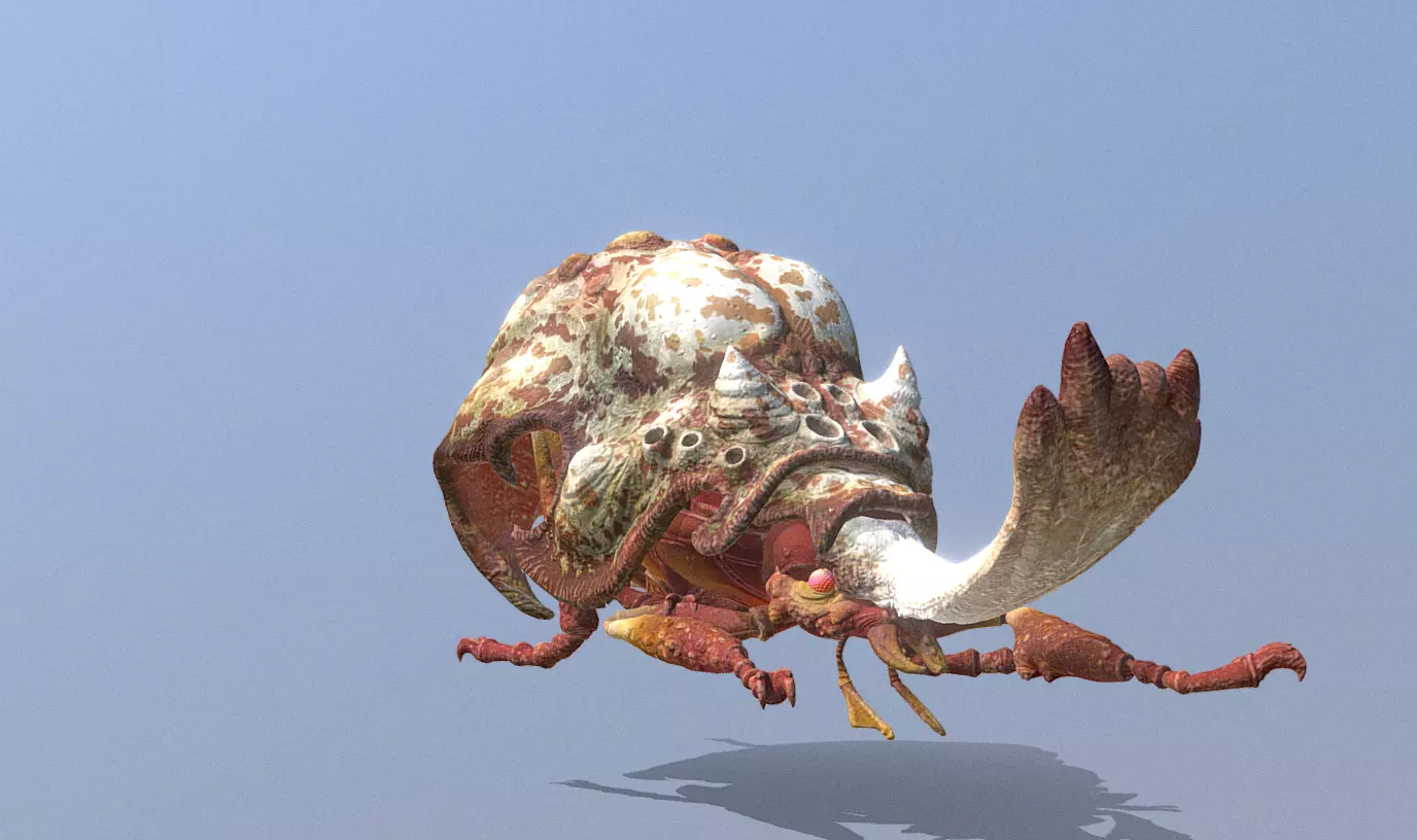 BEETLE BUG Walking Fbx Png 3D model_1