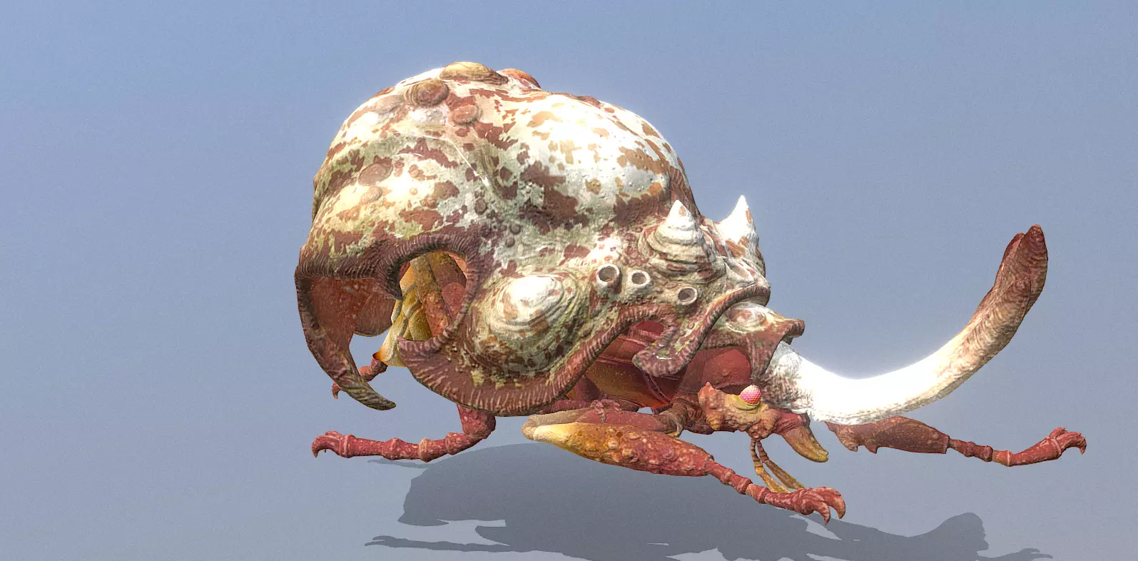 BEETLE BUG Walking Fbx Png 3D model_0