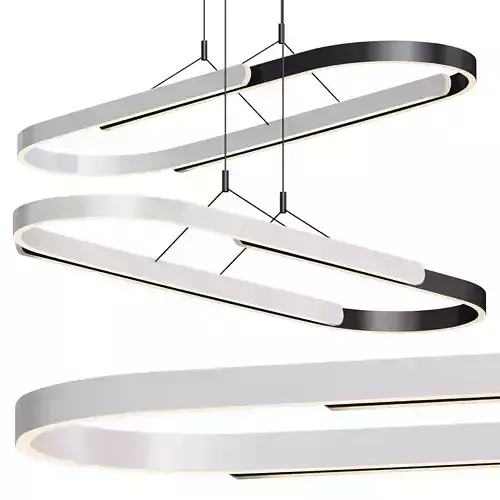 Mira LED Linear Suspension 3D model