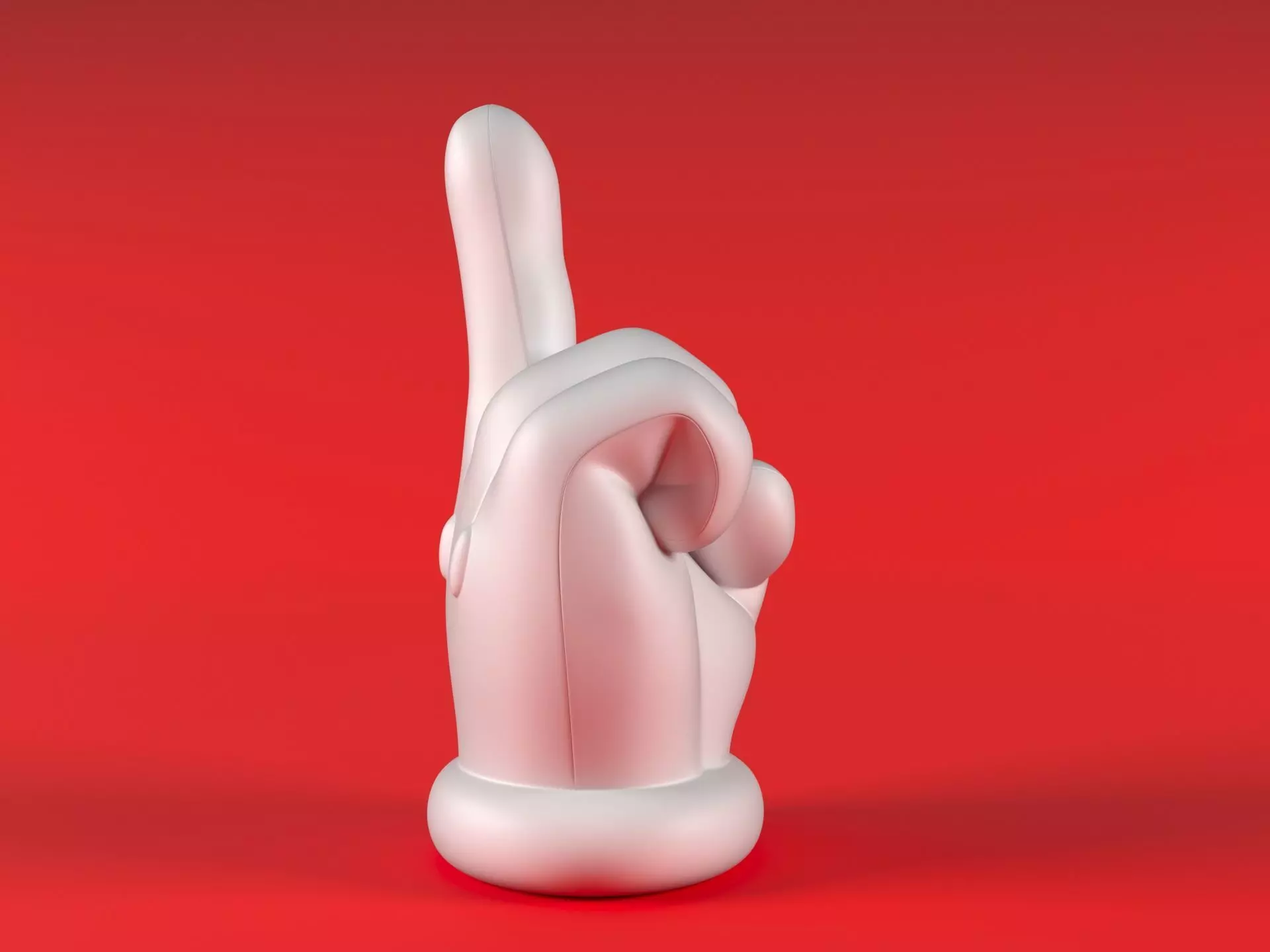 Mario Hand - Middle Finger 3D print model_9