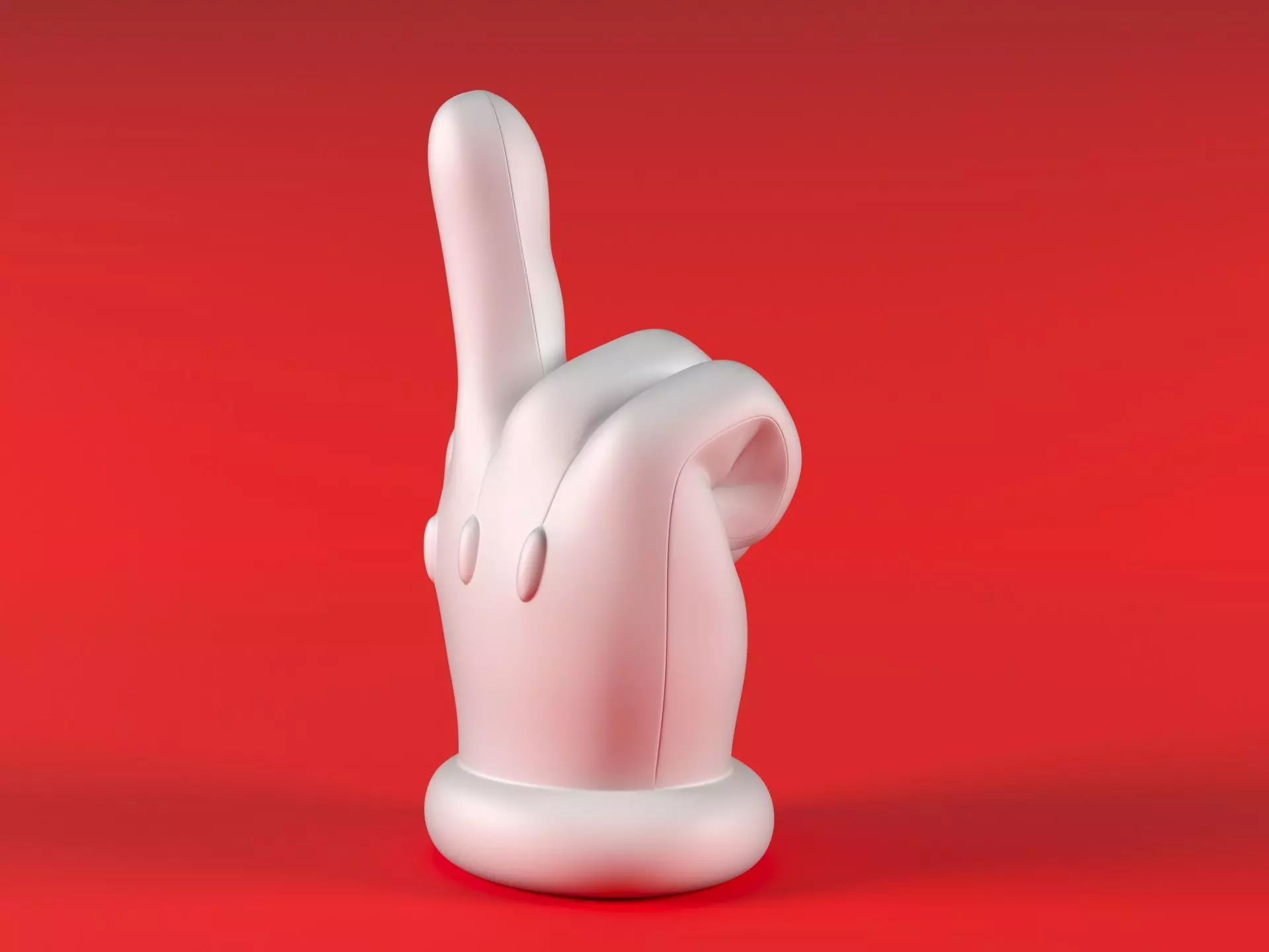 Mario Hand - Middle Finger 3D print model_10