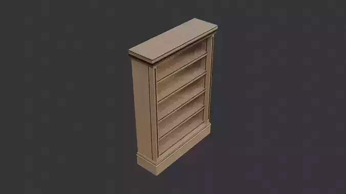 Five-Shelf Wooden Store Display Cabinet