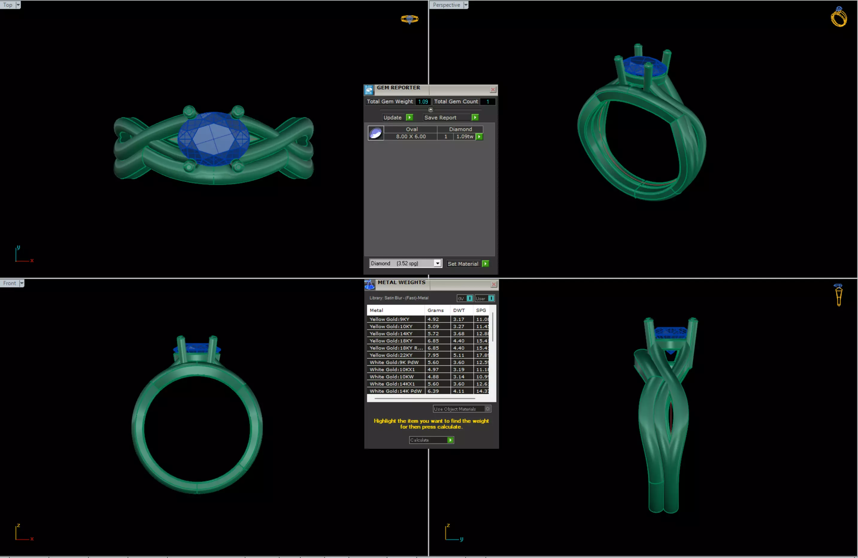 The Rose Gold Solitaire Embrace Ring 3D print model_2