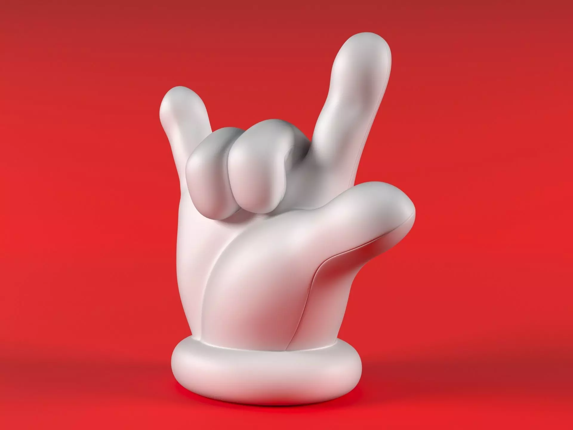 Mario Hand - ILY 3D print model_7