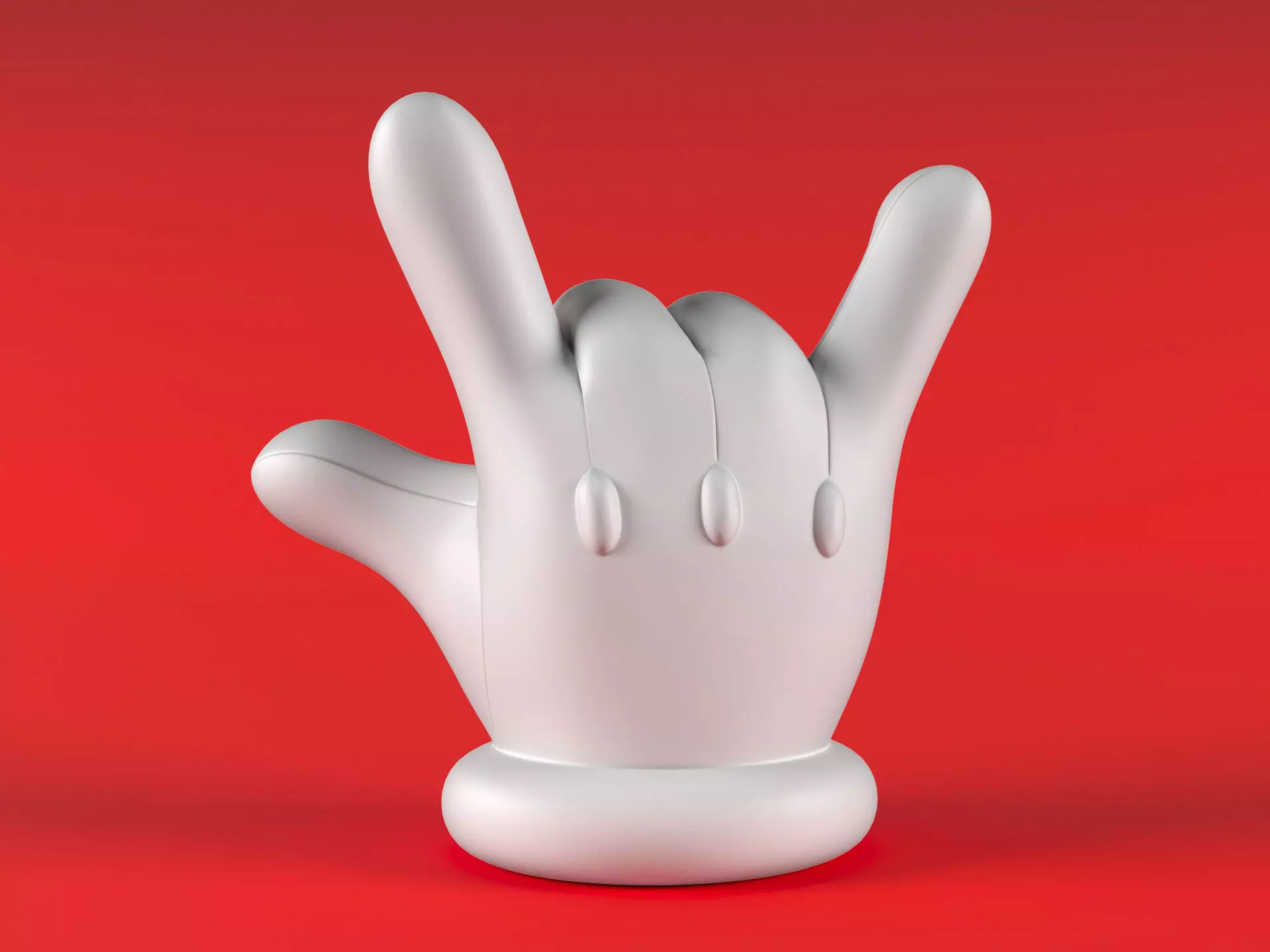 Mario Hand - ILY 3D print model_0
