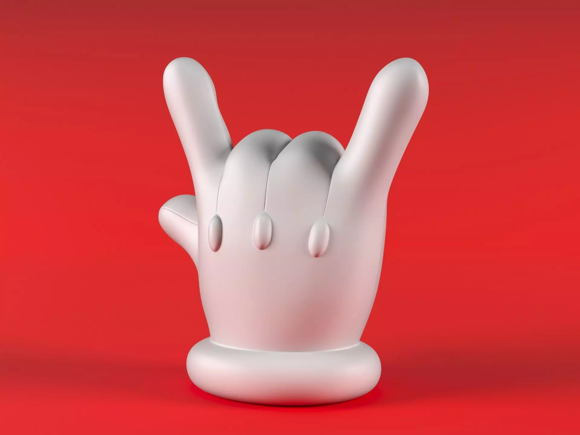 Mario Hand - ILY 3D print model_11