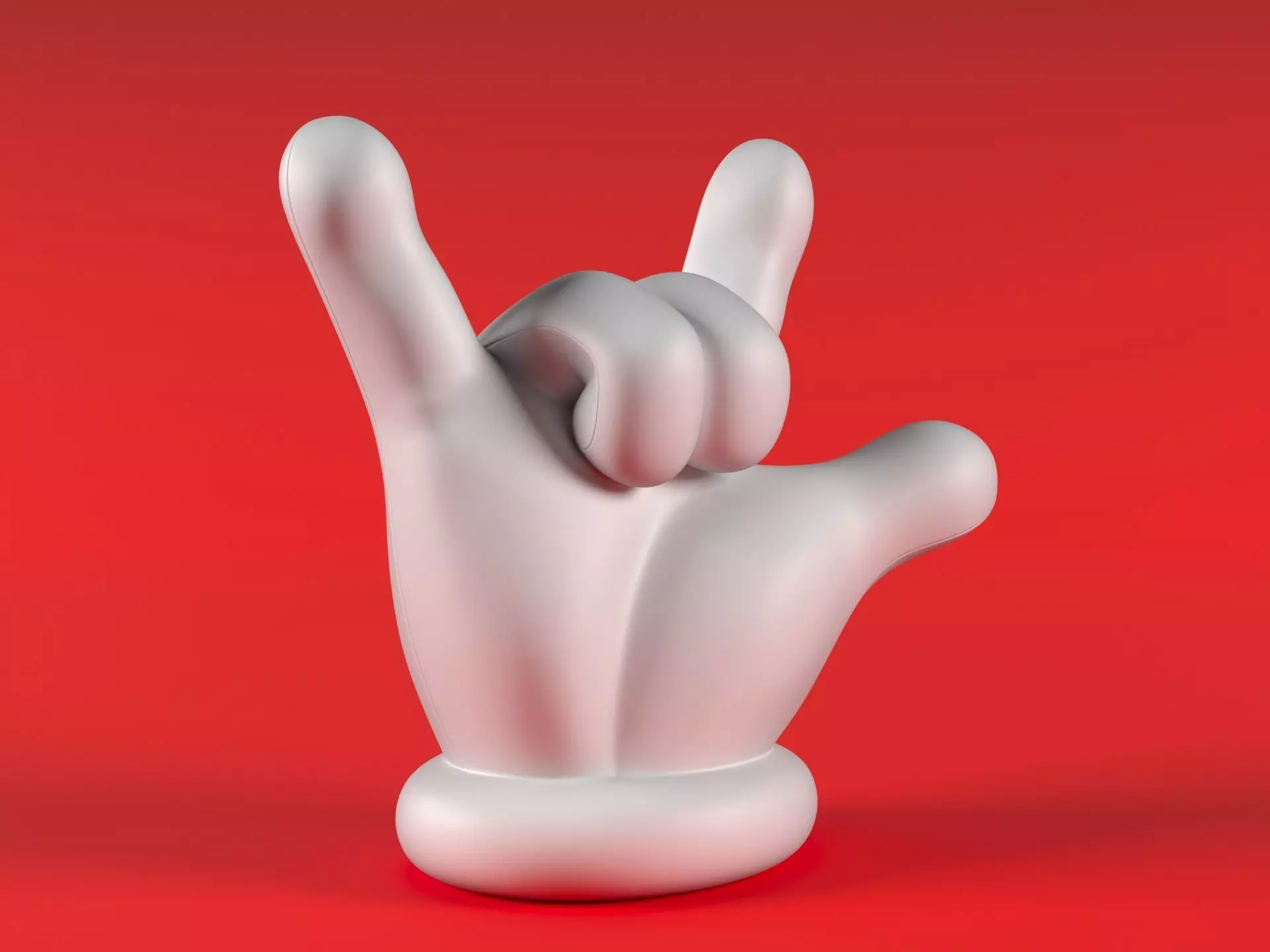 Mario Hand - ILY 3D print model_8