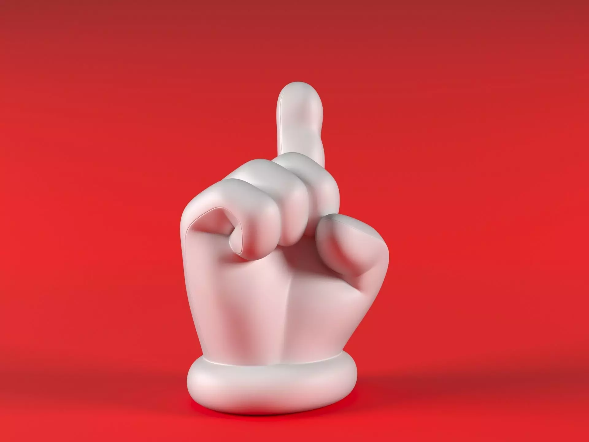 Mario Hand - Index 3D print model_9