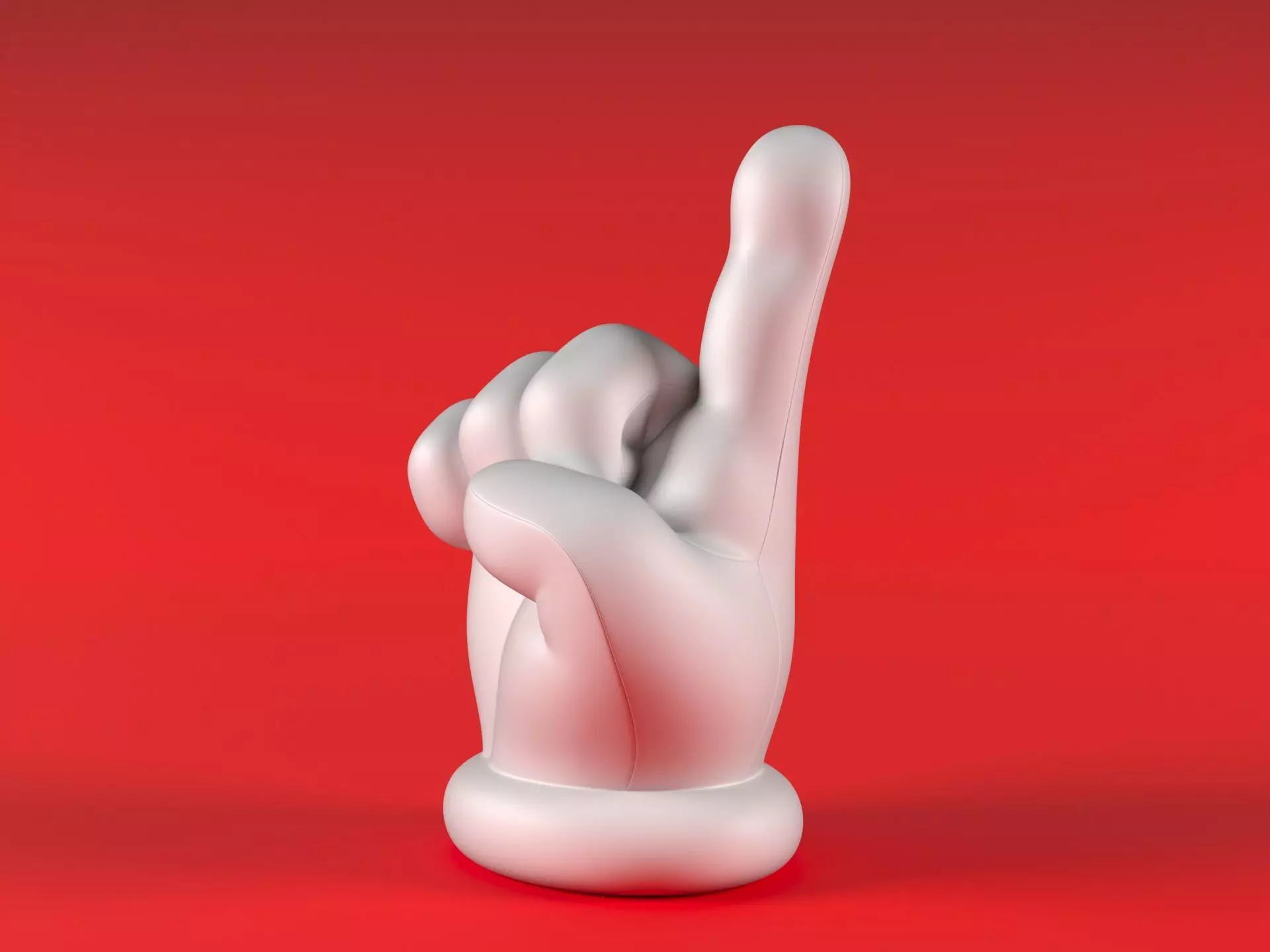 Mario Hand - Index 3D print model_7