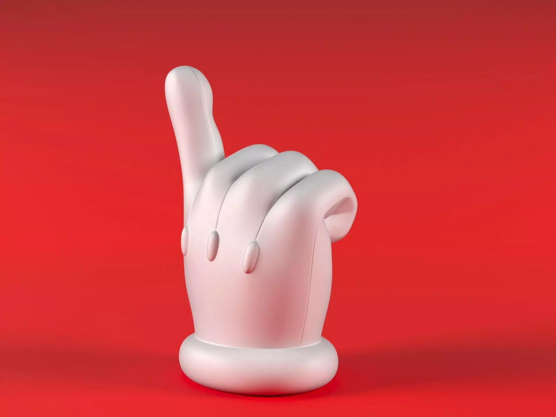 Mario Hand - Index 3D print model_12