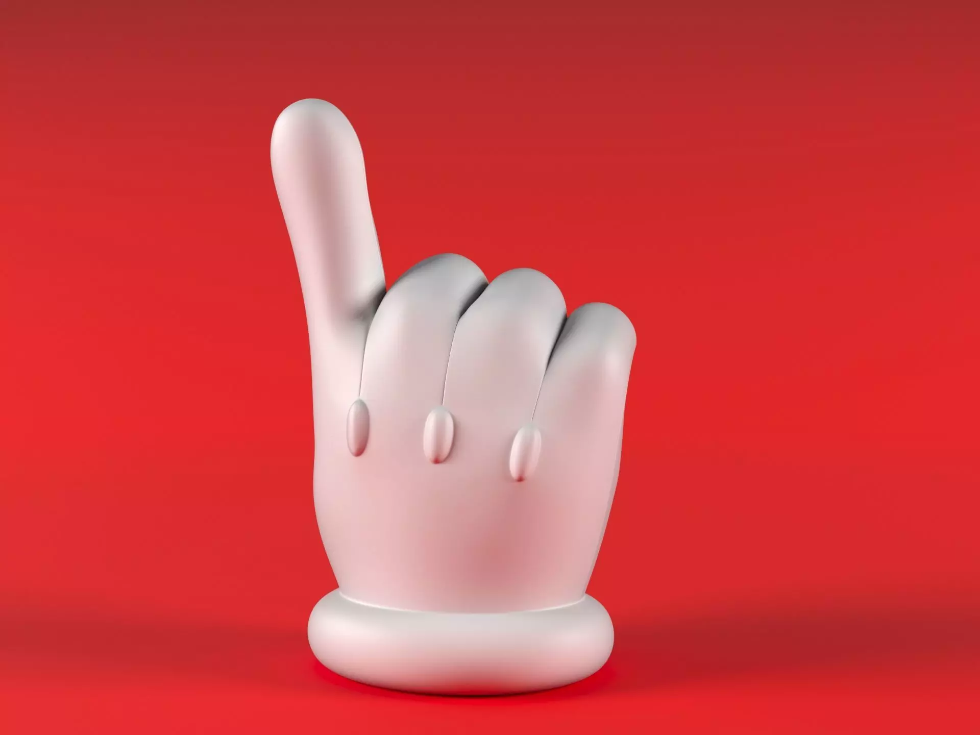Mario Hand - Index 3D print model_13