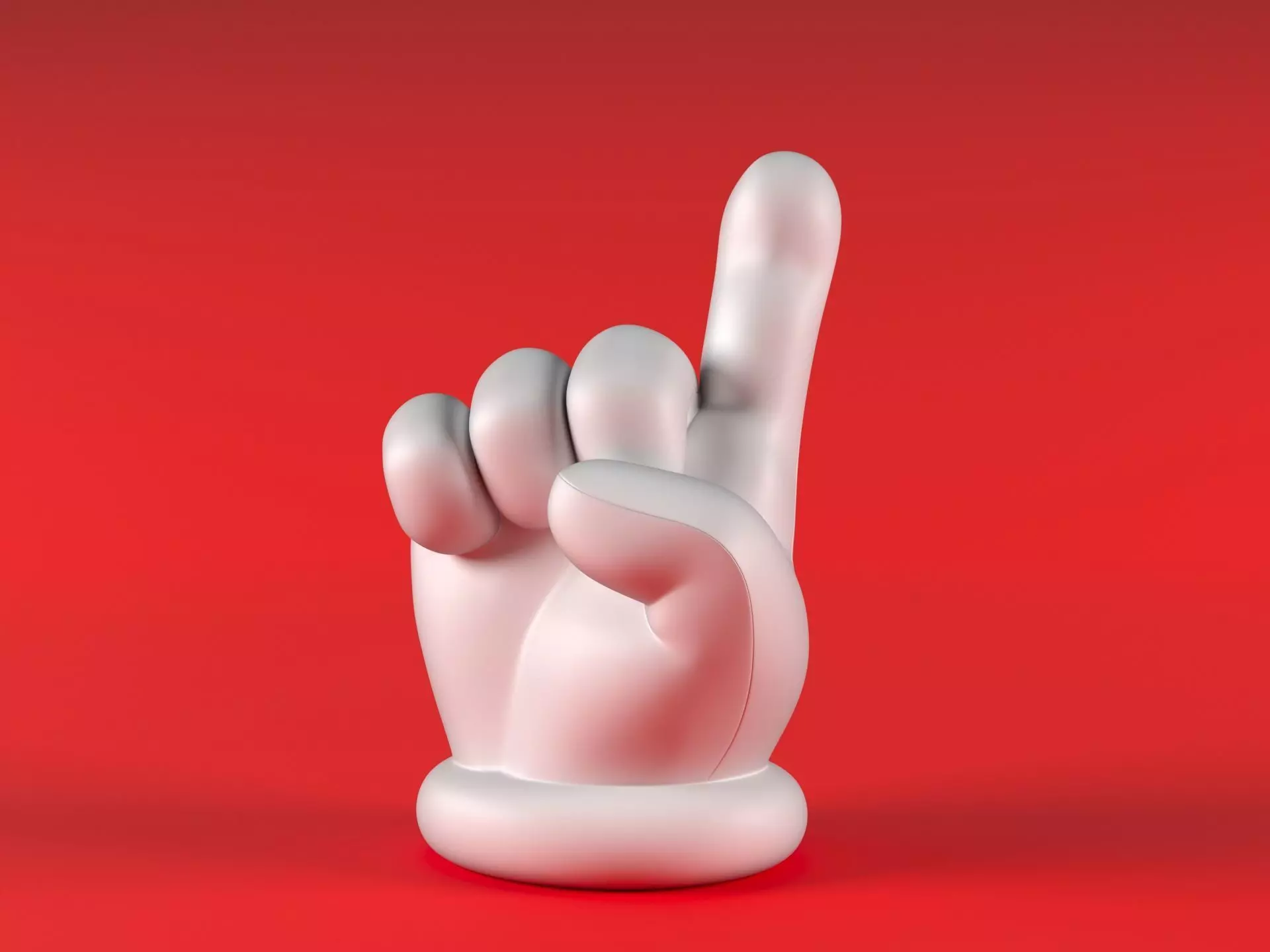 Mario Hand - Index 3D print model_3