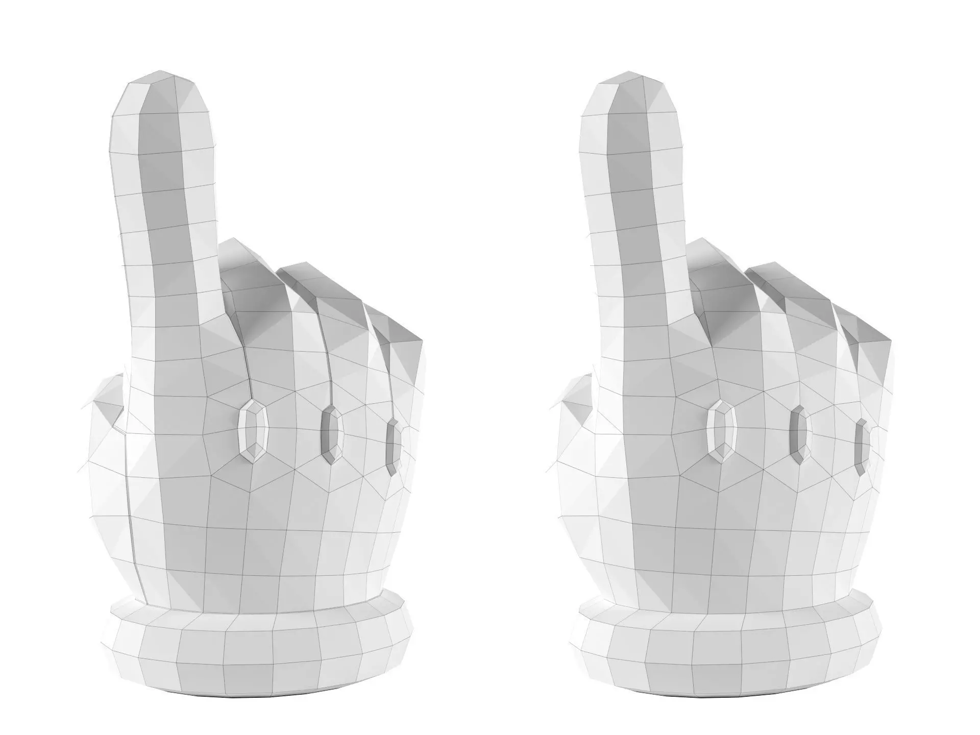 Mario Hand - Index 3D print model_2